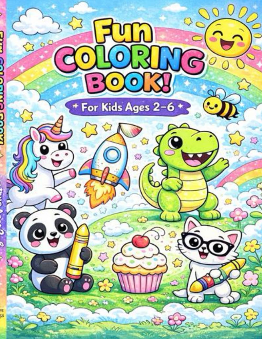 Super Fun Coloring Book for Kids Ages 2–6: Cute & Simple Coloring Pages for Toddlers, Preschool & Early Primary Children