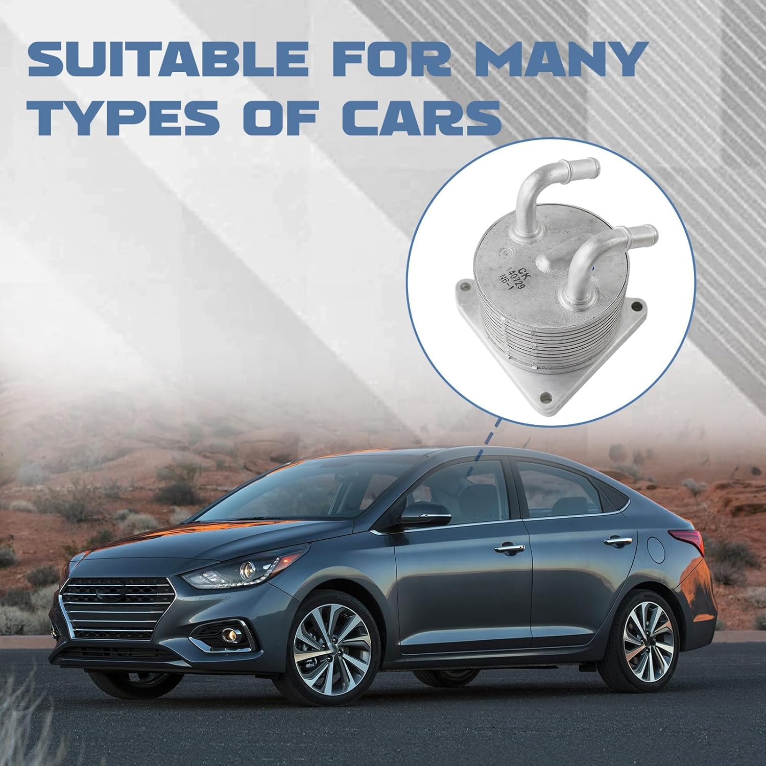 CVT Automatic Transmission Oil Cooler 2920A097 Fits for 2008-2017 Lancer 2.0L Transmission Oil Cooler