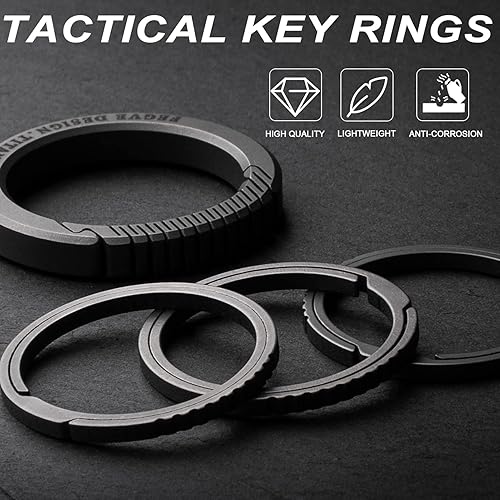 Miniatura 7 de TISUR Pastilleros portátiles de titanio con pastillero + mosquetón TISUR llavero anillo