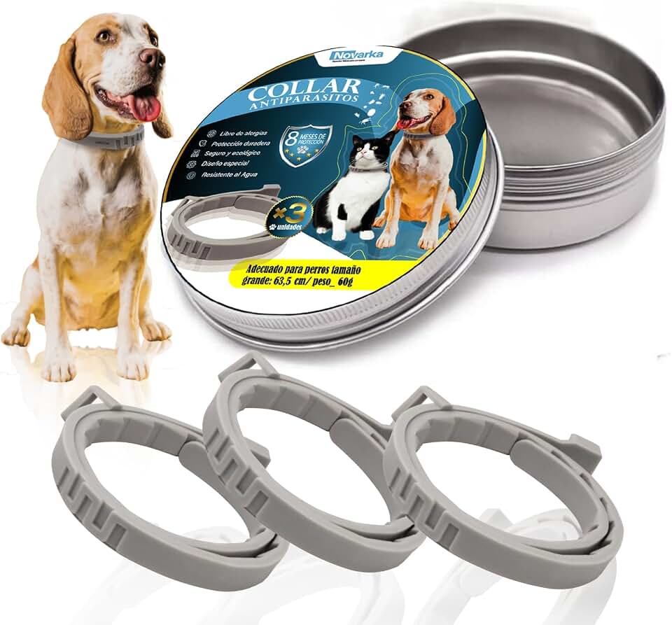 Megapack 3 collares antiparasitarios perros, antileishmaniosis, eucalipto