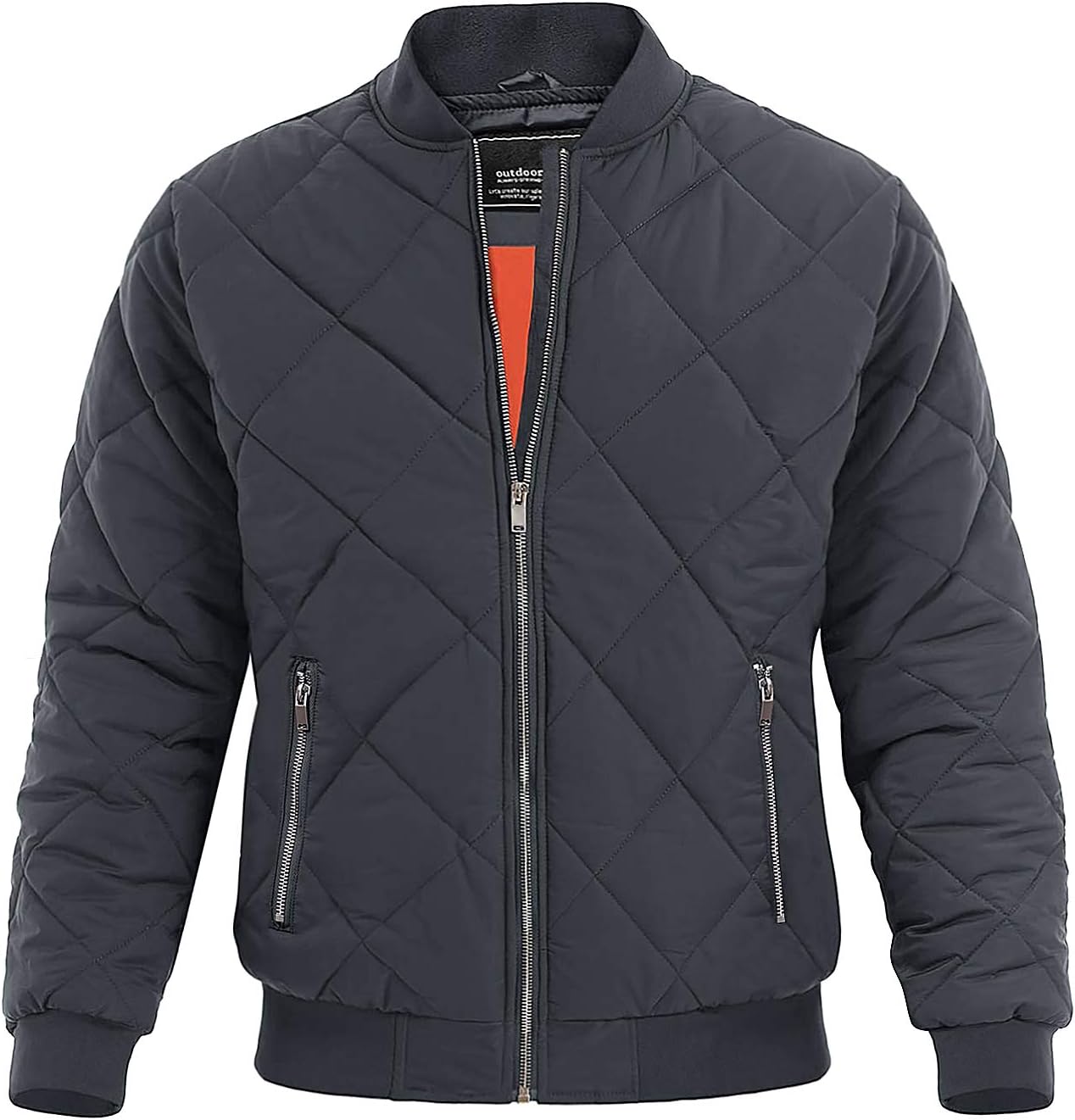 Magnivit men's bomber jacket winter fall quilted puffer jacket wa…