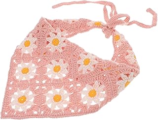 minkissy Flower Headscarf Jersey Scarf Satin Headbands for Women Silk Head Scarf Hair Wrap Bandana Bandanas for Women Elastic Head Scarf Head Scarf Headbands Floral Headbands Woman Pink