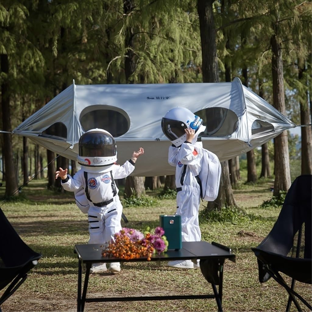 Hammock Double Space Capsule Outdoor Camping Hammock Anti-Mosquito Sunscreen Outdoor Double Swing with Mosquito Net Hammock Hammock Outdoor