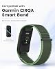 Banda de nailon trenzado compatible con Garmin CIRQA Smart Band | correa de repuesto deportiva transpirable con velcro para mujeres y hombres 3