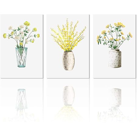 Amazon 現代の抽象絵画 アートポスター 植物装飾 花 鳥 植物 モダン アートパネル キャンバス絵画 アートパネル 壁掛け絵画 モダン 簡約 スタイリッシュ モダン コンテンポラリー ノルディック スタイリッシュ ポスター 部屋飾り 贈り物 ソファー背景壁 瓶詰め植物 30