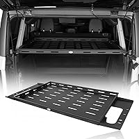 Vista 12 de u-Box Bronco - Cesta de techo de aluminio compatible con Ford Bronco 2021, 2022, 2023, 2024, 2025, 2026, 4 puertas, techo rígido