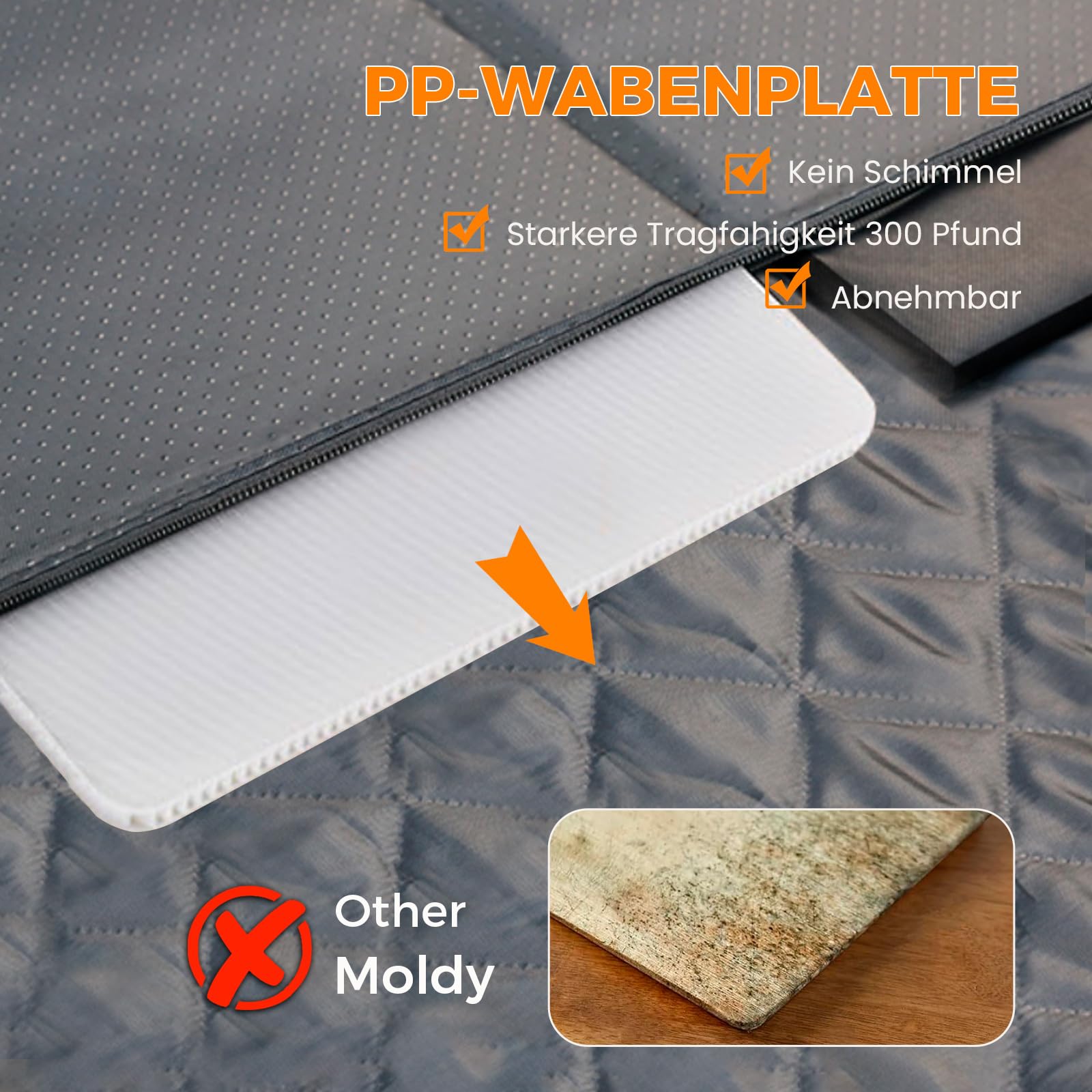 Coperta per cani per sedile posteriore dell'auto, 135 x 60 cm, protezione per sedile posteriore per cani con fondo rigido (carico di 300 libbre), impermeabile, antigraffio, protezione per