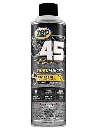 Amazon.com: Zep 45 Dual Force Lubricant and Penetrant 14 Oz - ONE CAN ...