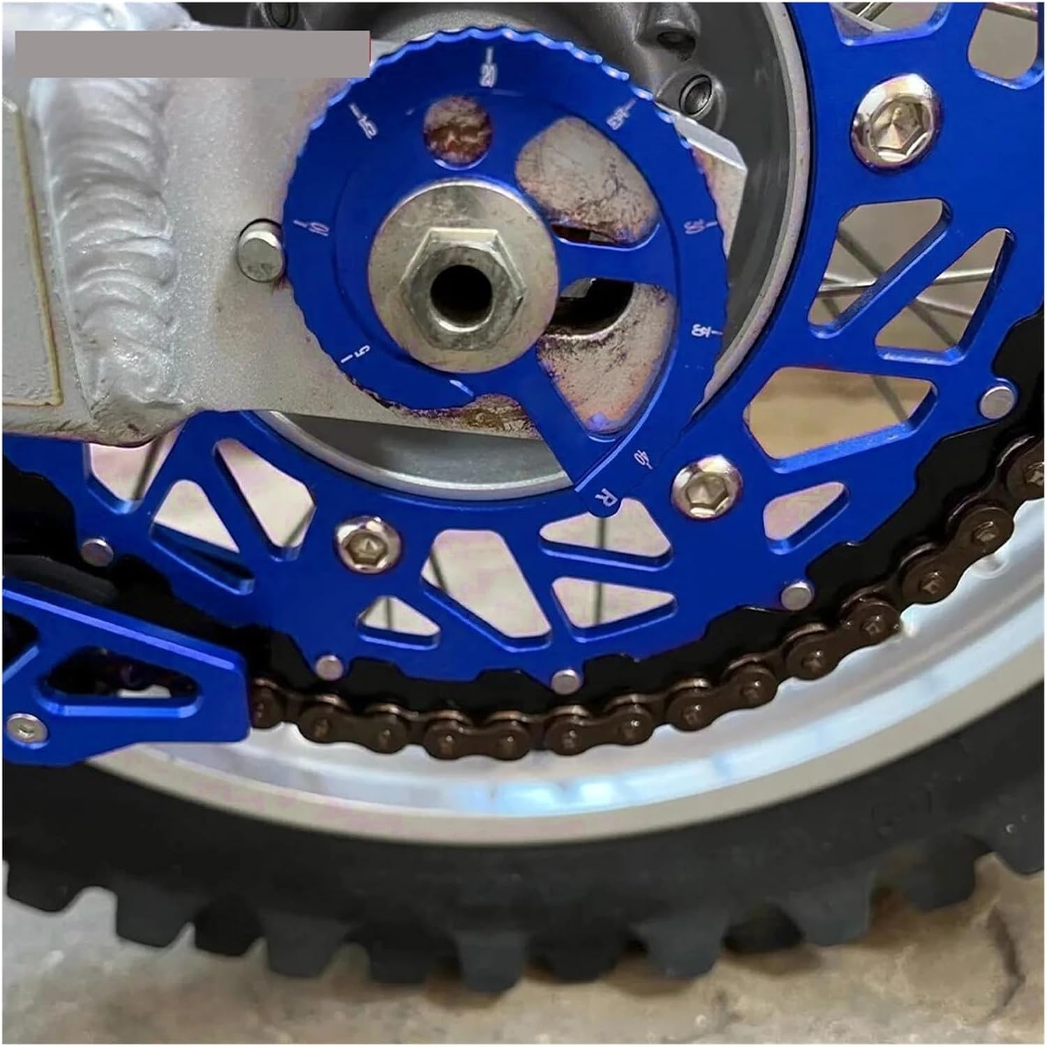 Chain Adjuster Regulator Compatible With YAMAHA WR250 TW225E TW200 XT225 XT250 Serow XT 225/250 TTR TW DT125R Motorcycle Accessories CNC(Blue)