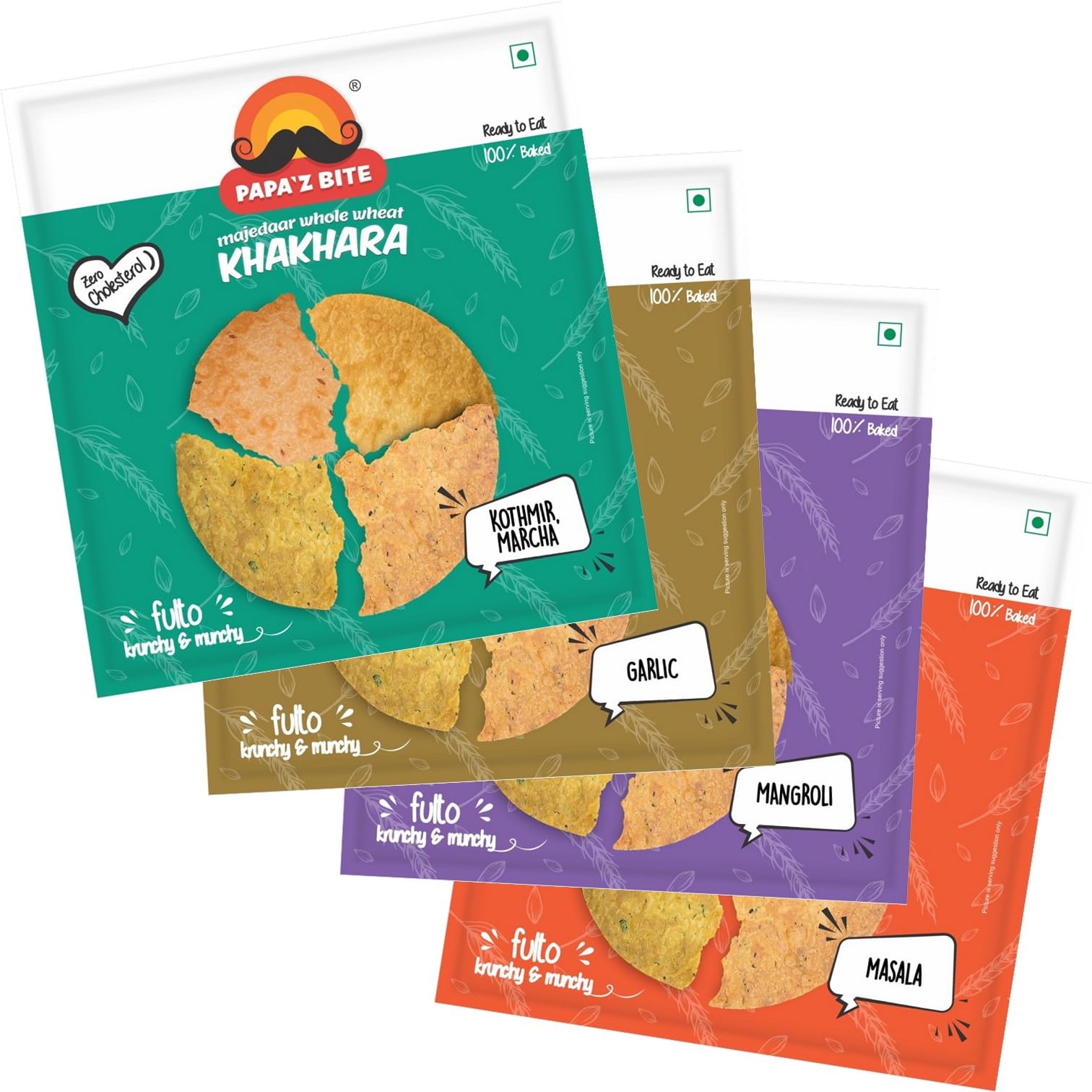 Papa’z Bite Khakhra 4 Flavour Combo of Kothmir Marcha, Garlic, Mangroli & Masala, Ready to Eat Khakhra, Healthy Gujarati Indian Snacks, Assorted Pack, Mix Flavour, 180g Each (B0C9DVGDVK) Amazon Price History, Amazon Price Tracker