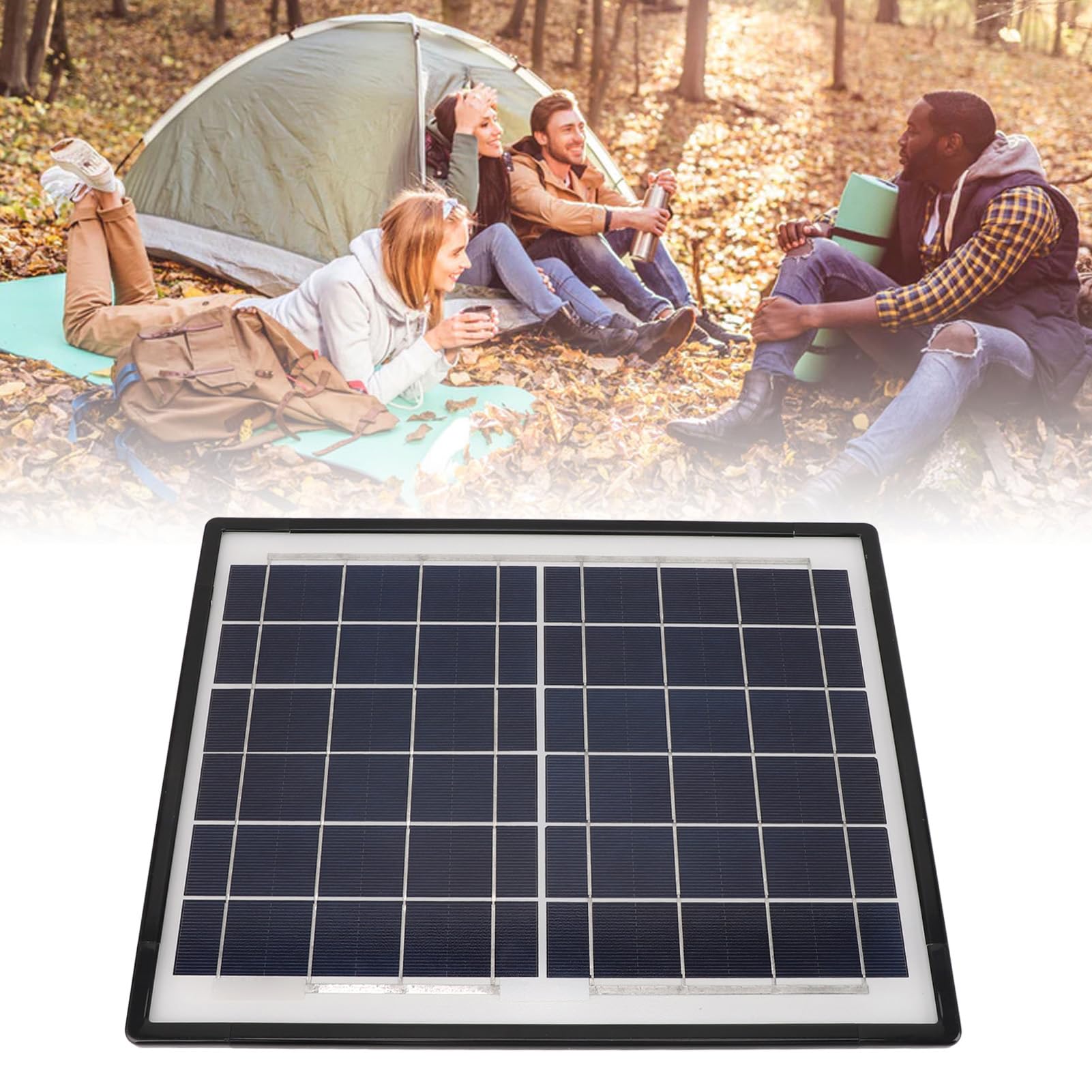 Amazon | コントローラー付きソーラーパネル充電器効率的なエネルギー