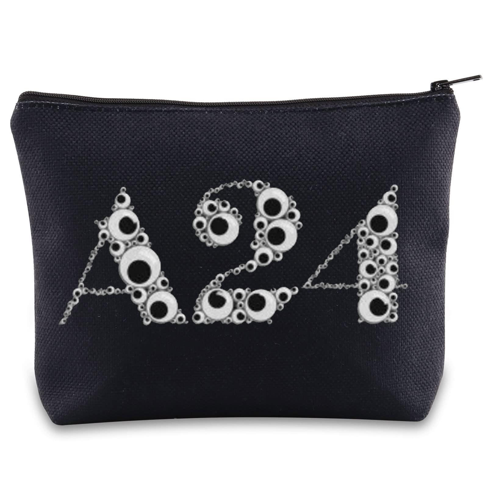 BWWKTOP A24 Evelyn Googly Eyes Cosmetic Makeup Bag Everything Everywhere Movie Inspired Gift A24 Zipper Pouch Bag For Movie Fans, A24, Bag