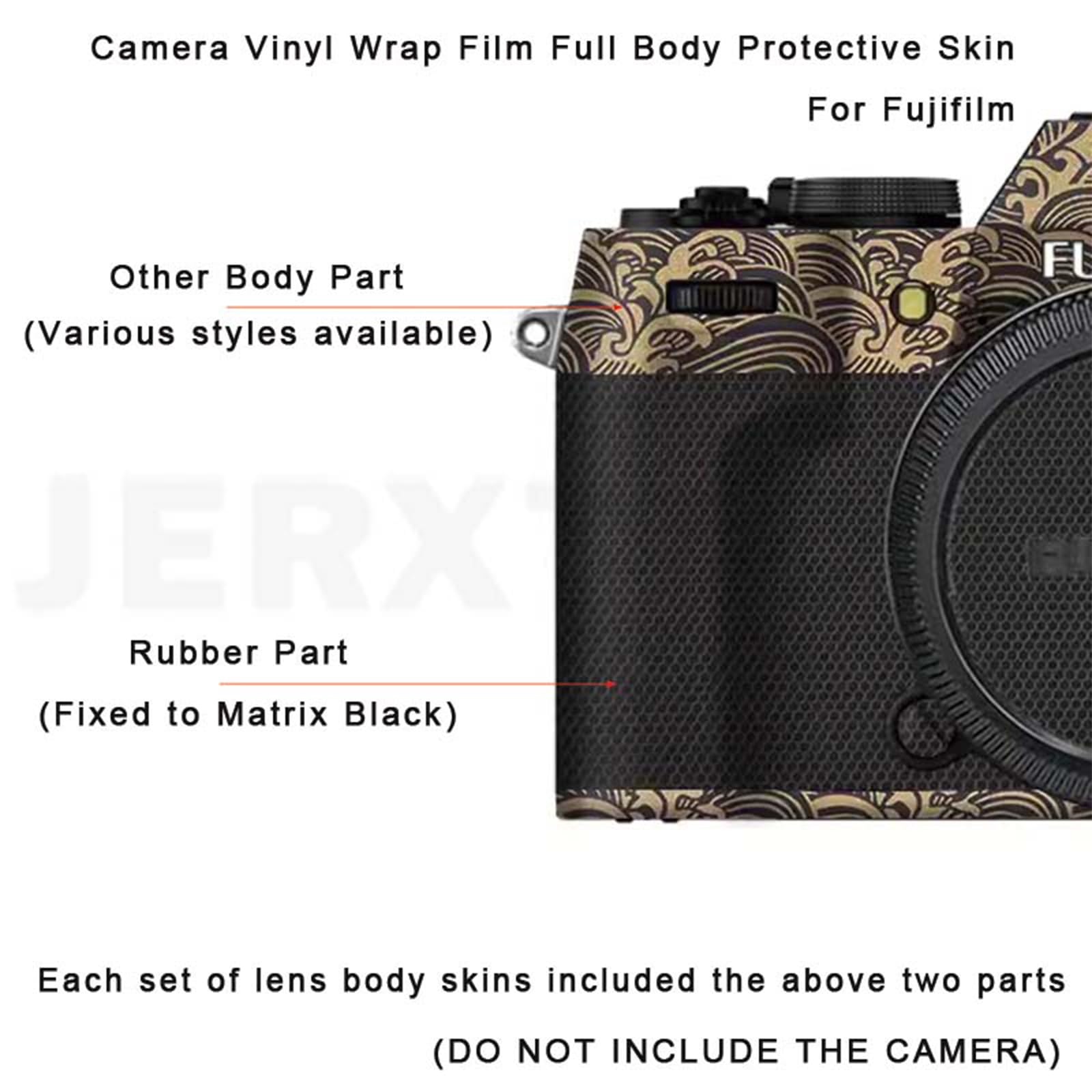 MUZIRI KINOKOO Zachte rubberen beschermhoes met mat oppervlak voor Fuji XT50 X-T550, verbeterde grip camera, Zwart, compatibel met Fujifilm X-T50 XT50 digitale camera