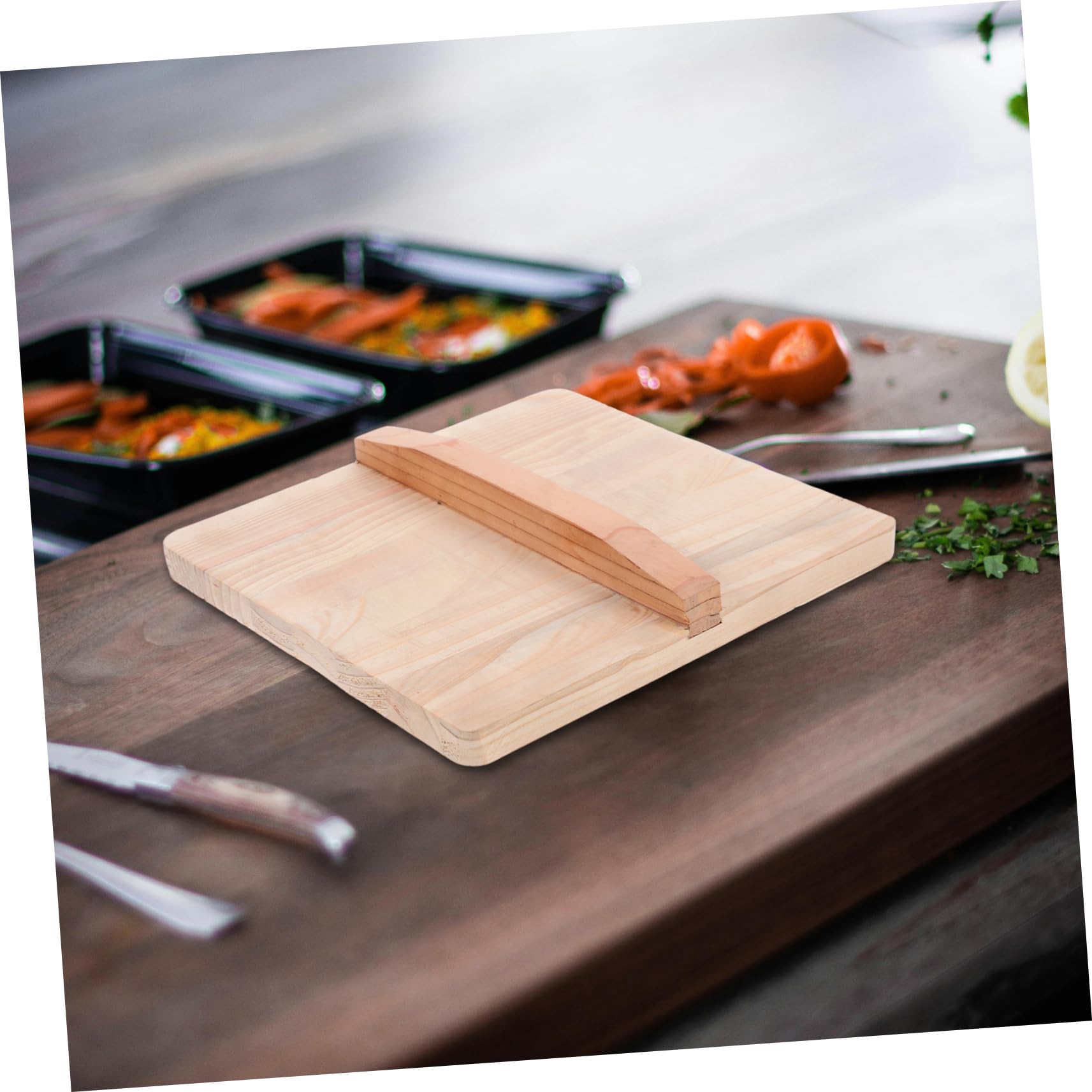 Glass Tamagoyaki Pan Lid – Thickened Tempered Glass Cover For Japanese Omelette Pans – 13x18cm, Heat Resistant & Standable Design - View #3