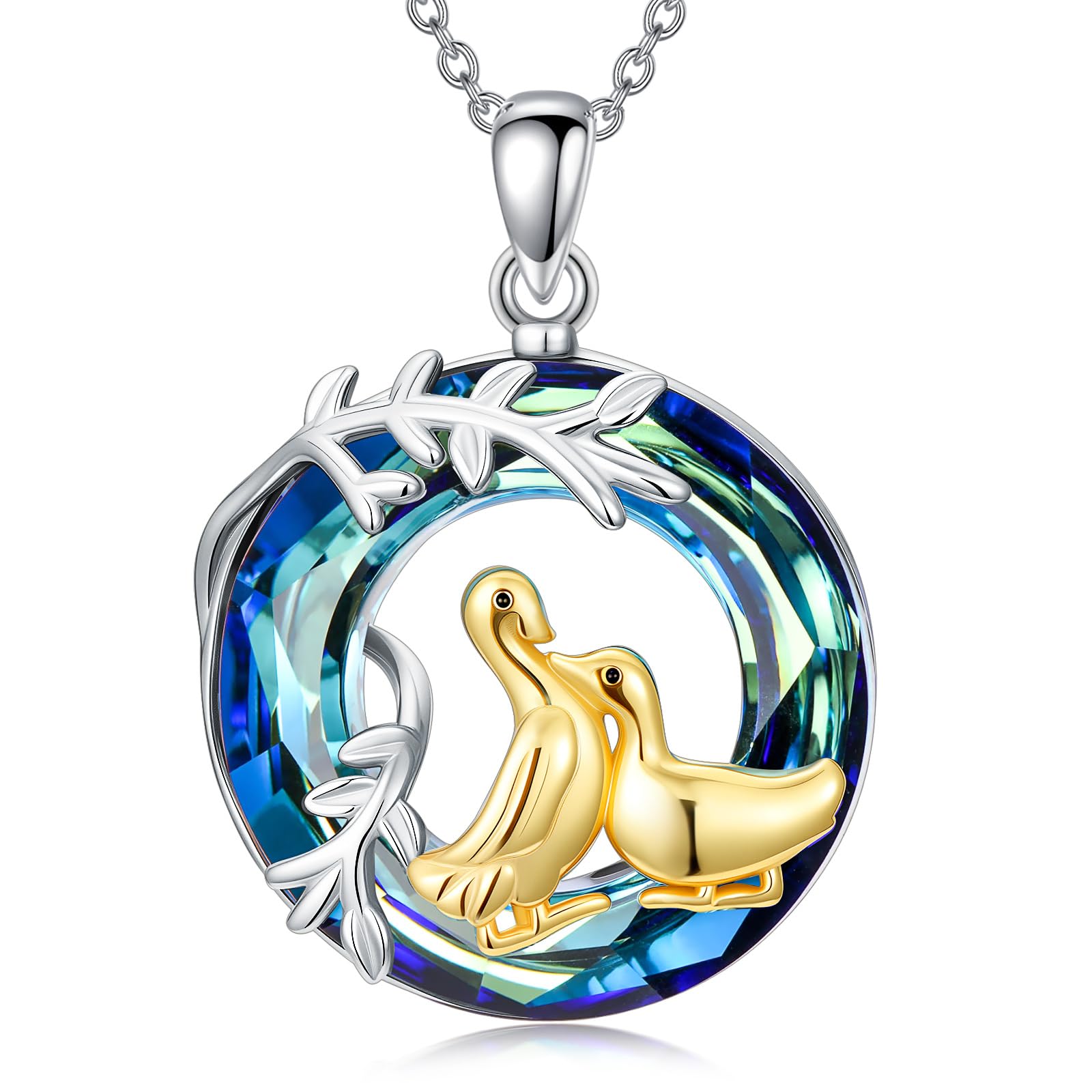 LONAGO Tier Halskette 925 Sterling Silber Nette Kaninchen Fuchs Giraffe Anhänger Halskette für Frauen
