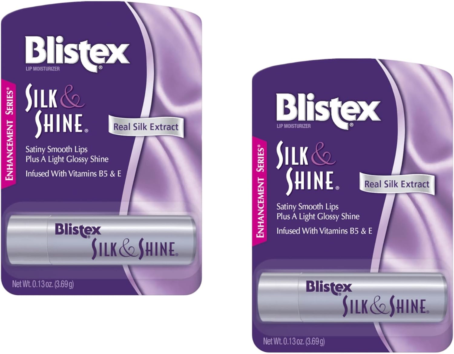 Blistex Silk & Shine Lip Moisturizer 0.13 oz Pack of 2
