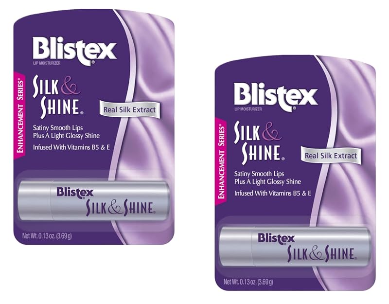 Blistex Silk & Shine hidratante labial, 0,13 oz, pacote com 2