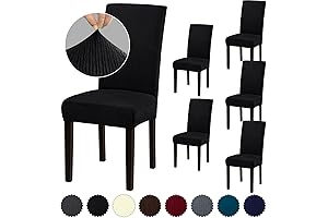 Stretch Chair Covers 6 Pcs - Protective Dining Chair Slipcovers