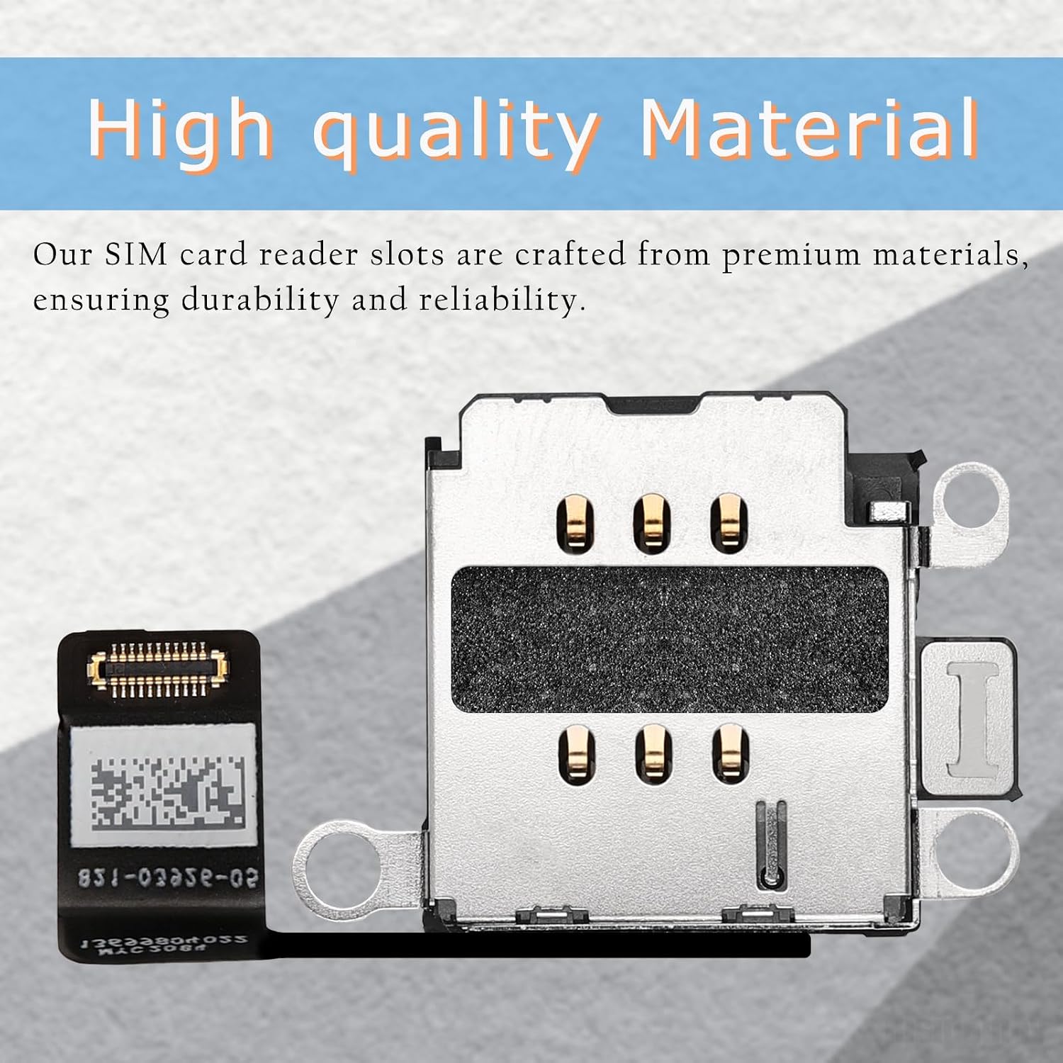 Single SIM Card Reader Replacement for iPhone 14 Plus US Version Sim Card Slot Adapter Flex Cable for iPhone 14Plus Mobile Phone Repair Replace Parts for A2632 A2885 A2886 A2887 A2896