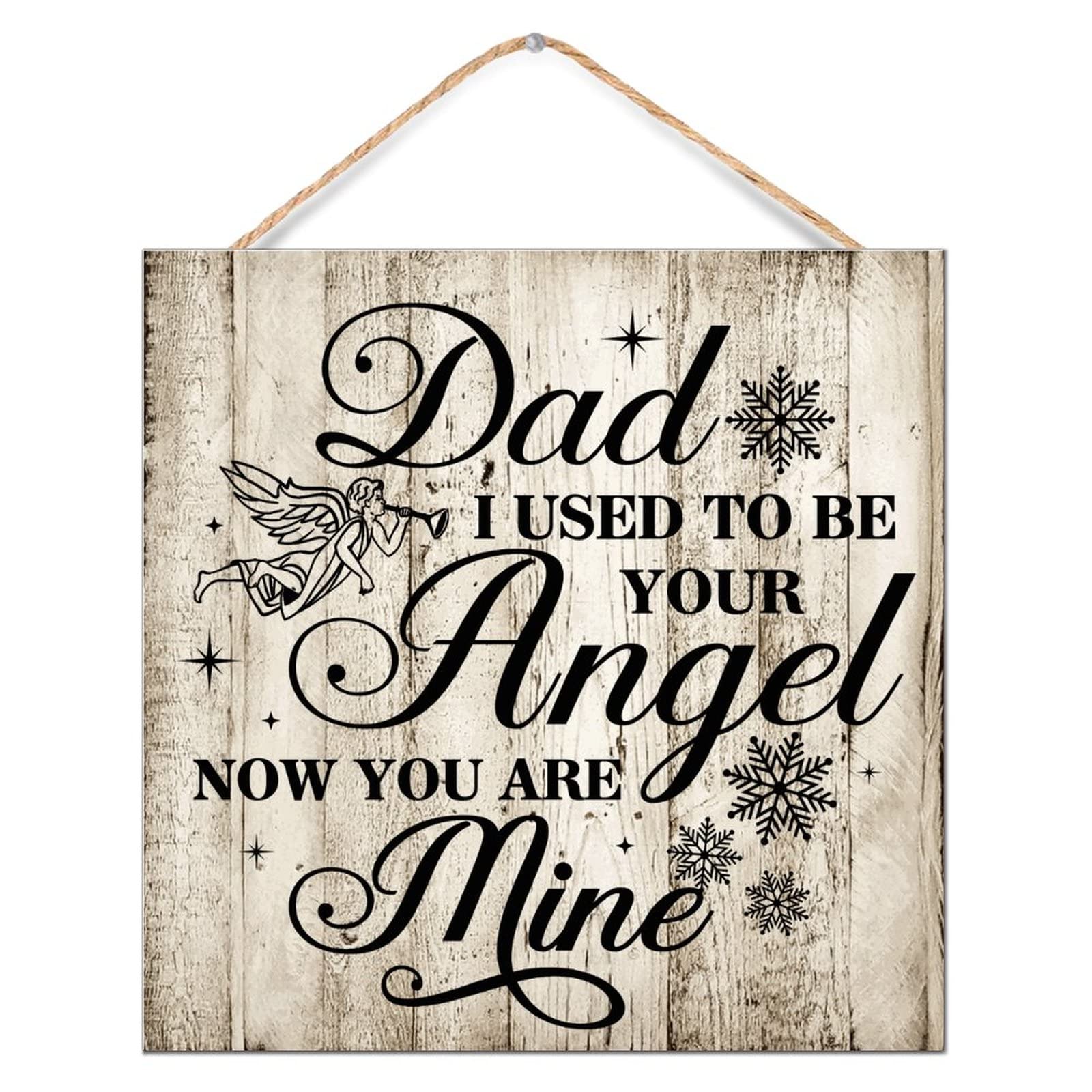 Plaque murale vintage en bois Dad : le cadeau idéal plein d'amour pour décorer votre intérieur