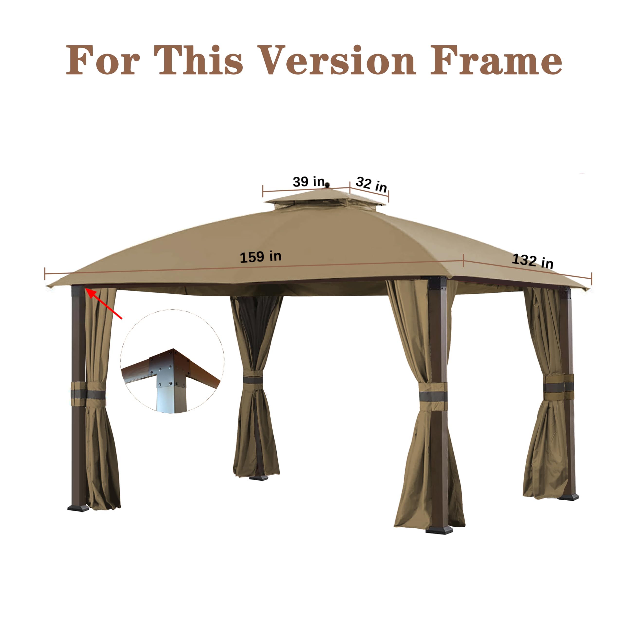 Snapklik.com : SCOCANOPY Replacement Cover Fit For Rona 10X12 Ft Eagle ...