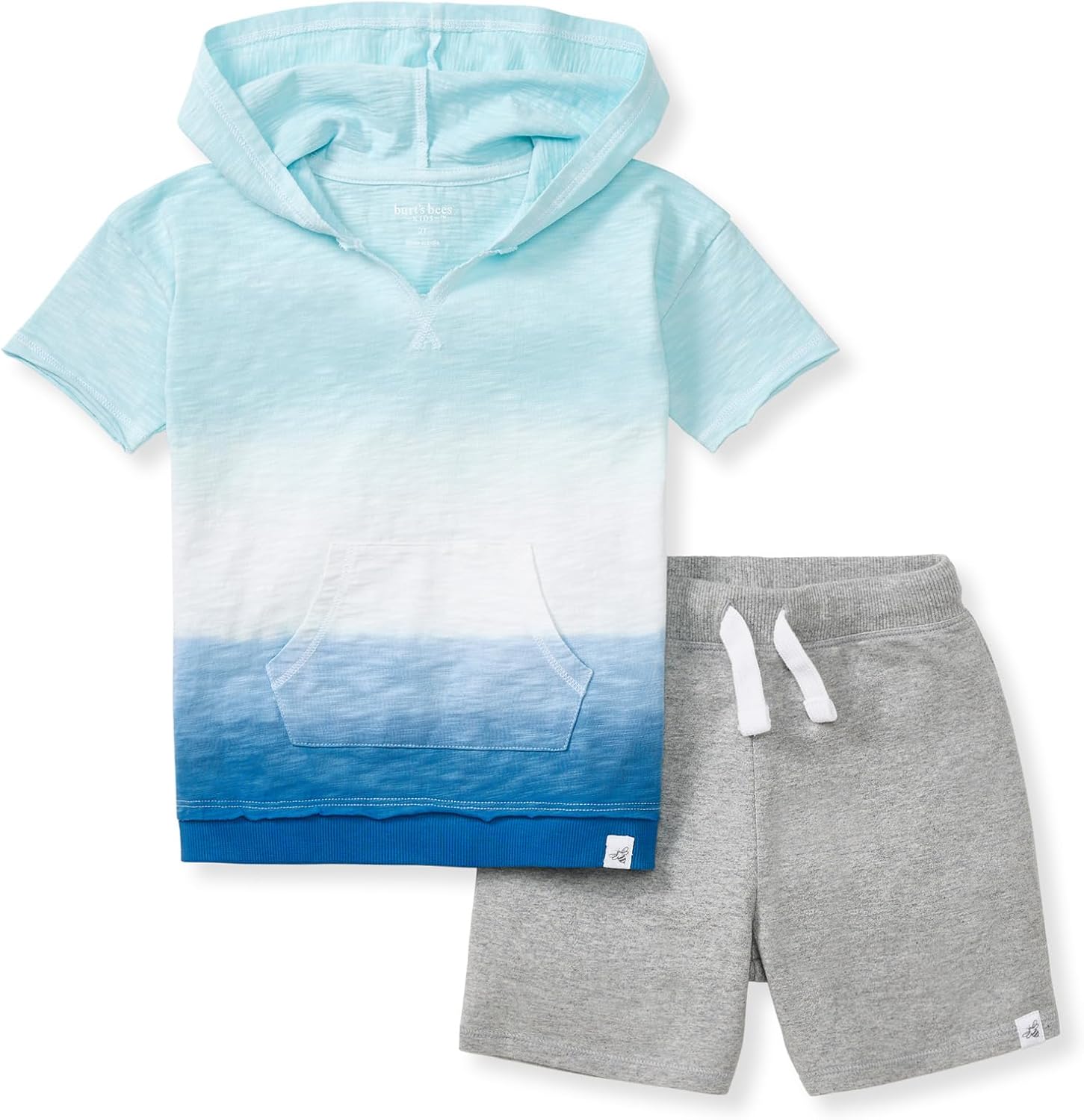 Burt's Bees Baby baby-boys Shirt and Shorts Set, Top & Bottom Outfit Bundle, 100% Organic Cotton