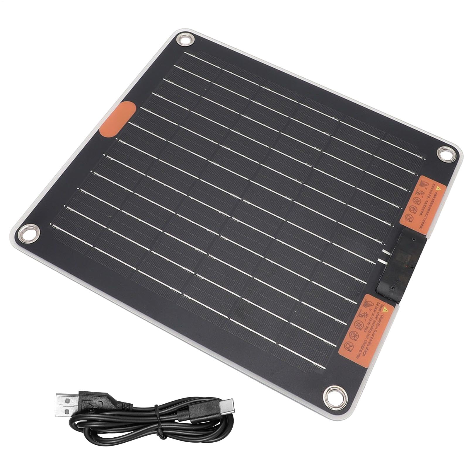 Ładowarka do panelu słonecznego, szybkie ładowanie 30 W panel słoneczny Power Bank, przenośny zestaw komórek z 2 portami USB, kopia zapasowa energii na kemping, wędrówki i plecaki, 1,06 x 0,98 x 0,12