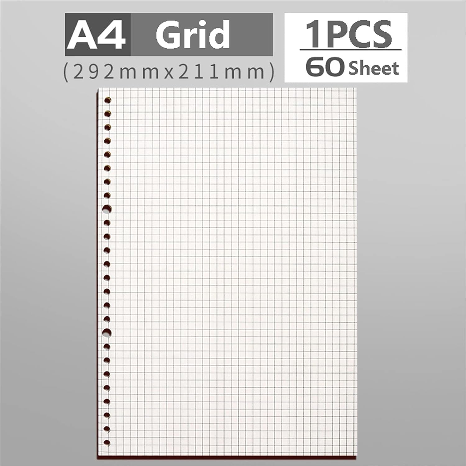 Amazon ノートブック絶妙で耐久性 60枚のシートルーズリーフノートブックリフィルスパイラルバインダー26穴Diary Planner