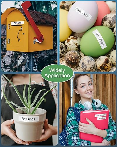 Miniatura 7 de Paquete de 4 cintas de etiquetas laminadas de 0.47 pulgadas de 0.47 pulgadas para Brother P Touch TZe-231 TZe231 TZ-231 compatible con Brother