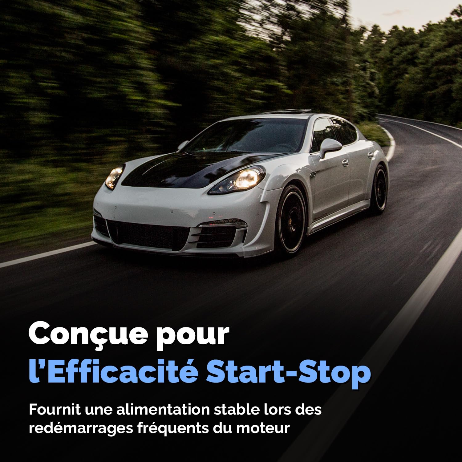 Electronicx Batterie Voiture AGM 95Ah 12V – 950A EN, 95 ah Batterie de Démarrage Start-Stop, Scellée, Résistante aux Vibrations, Batterie Haute Performance pour Véhicules, Fiable et Robuste