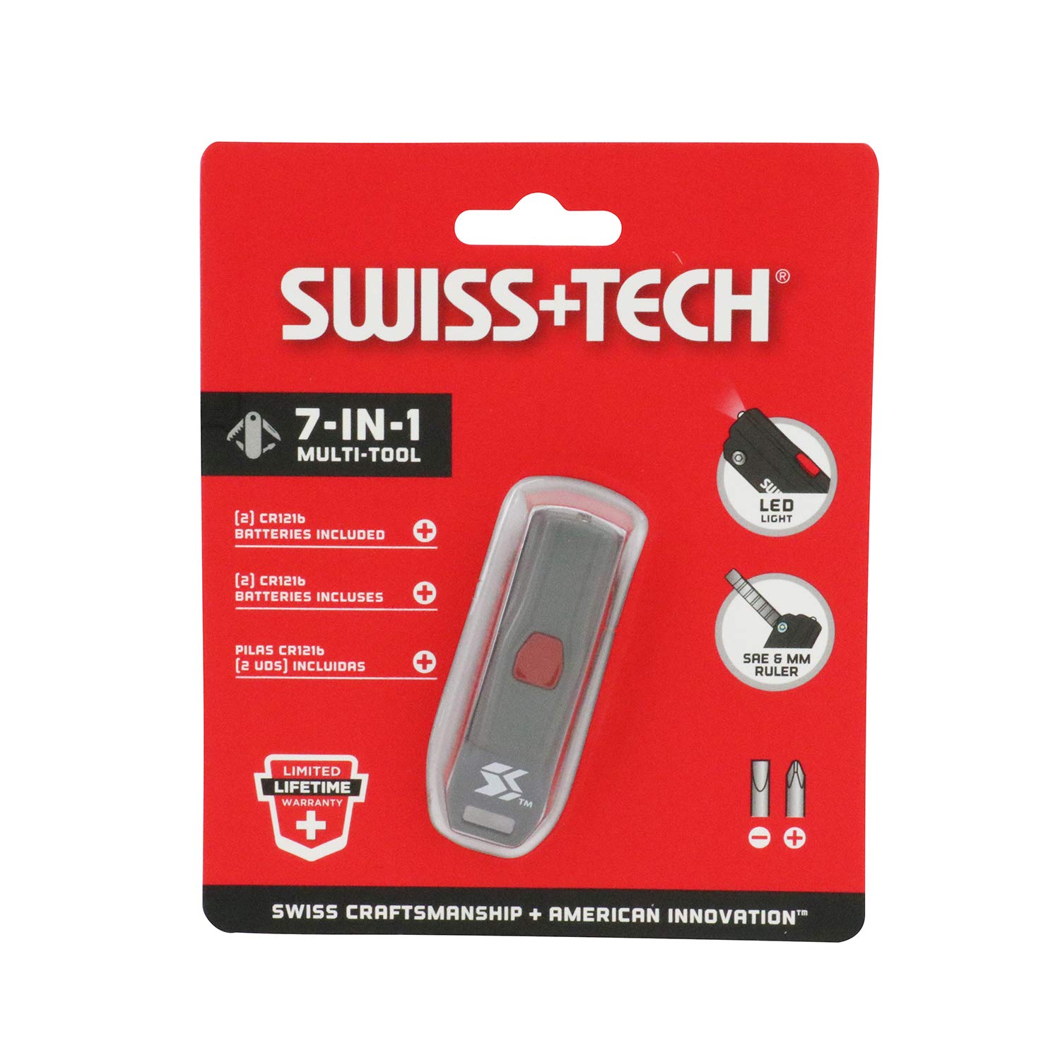 SWISS+TECH キーリングマルチツール 7機能 LEDライト付き ST60300 wgteh8f Amazon.co.jp: SWISS+TECH キーリングマルチツール 7機能 LED