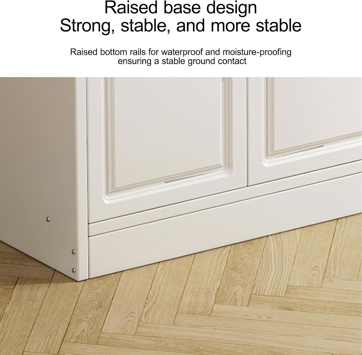 Pantry Storage Cabinet, with Adjustable Shelf, Sideboard with Buffet Cupboard,Farmhouse Coffee Bar Station Doors and Shelves for Dining Room(White,60cm/23.6in)