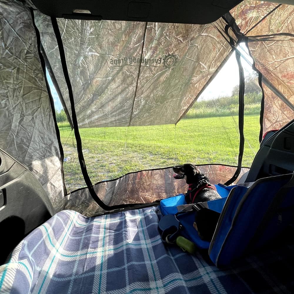 Flash Deals - 50% OFF Everybody Preps SUV Tent Car Tent Camo for Small Mid and Large Size SUV Waterproof Tailgate Awning Tent for Camping Travel Emergency Bug Out Super Cheap ๐ Everybody Preps SUV Tent Car Tent Camo for Small Mid and Large Size SUV Waterproof Tailgate Awning Tent for Camping Travel Emergency Bug Out