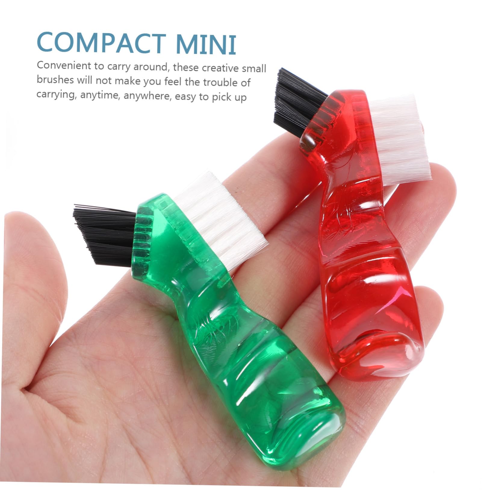 4 Set Spazzolini Dentali Doppi Per Dentiera Compatti E Pratici Colori Vivaci Per Uso 4 Pezzi * 4