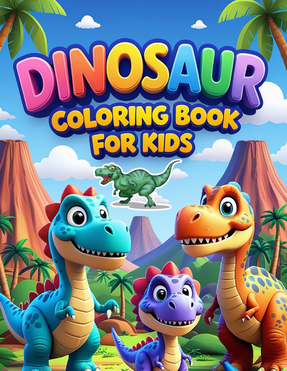 Dinosaur Coloring Book for Kids: Fun and Educational Dinosaur Coloring Pages for Boys and Girls