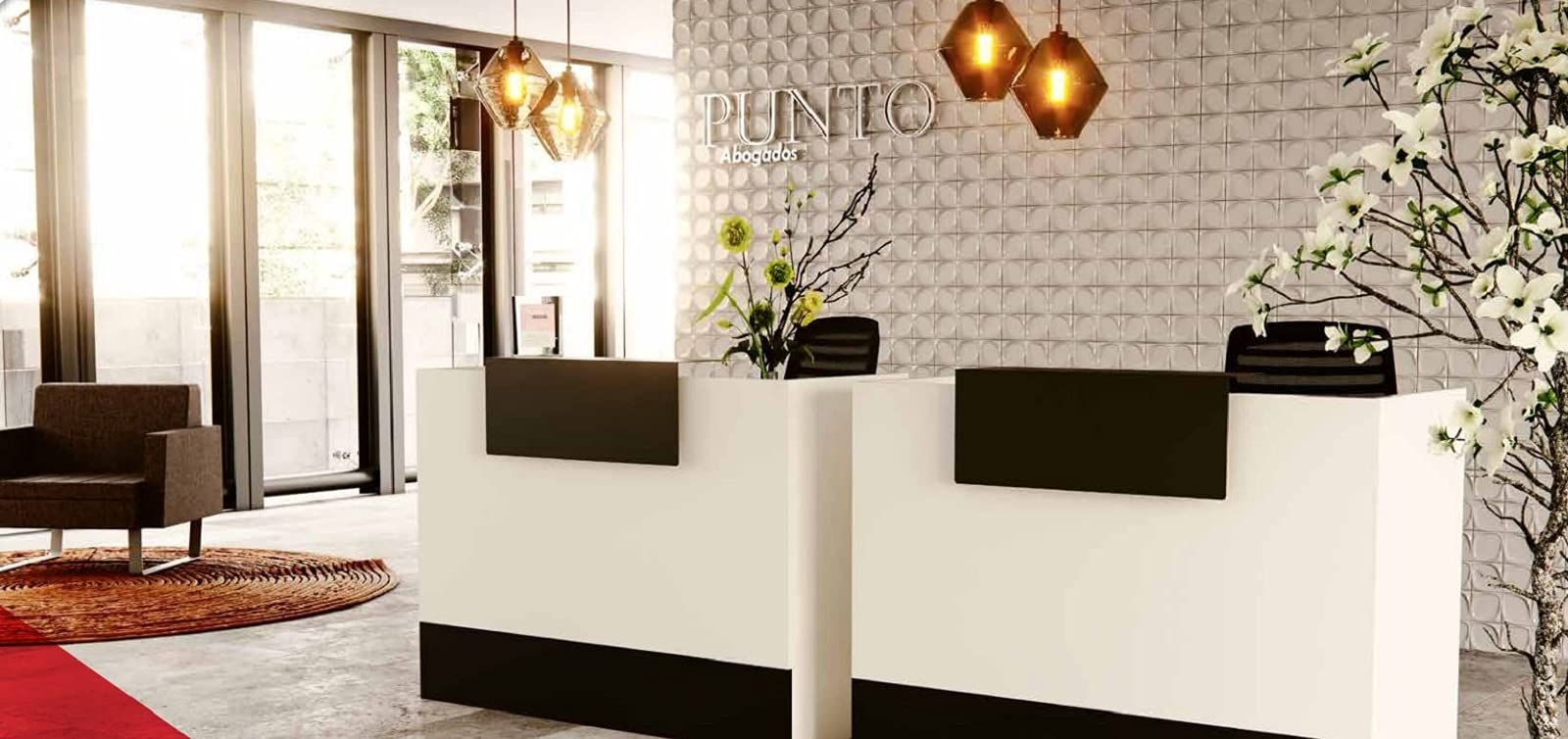 MOSTRADOR Moderno Blanco con Mesa DE Trabajo Desde 120 A 200 CM. DE Ancho X60 Hondo X100 CM. DE Alto. Fabricado EN ESPAÑA. (120)
