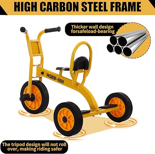 Miniatura 6 de Triciclo infantil para parque infantil preescolar, triciclo infantil de guardería, bicicletas para niños pequeños para ciclistas a partir de 2 años