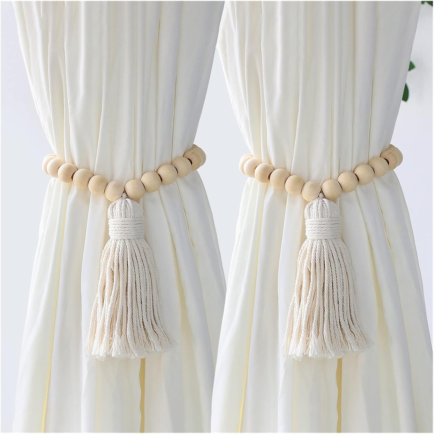 FMURY Curtains Fringe Curtain Tieback Home Decoration Accessories Curtain Holdback for Living Room Bedroom Decor