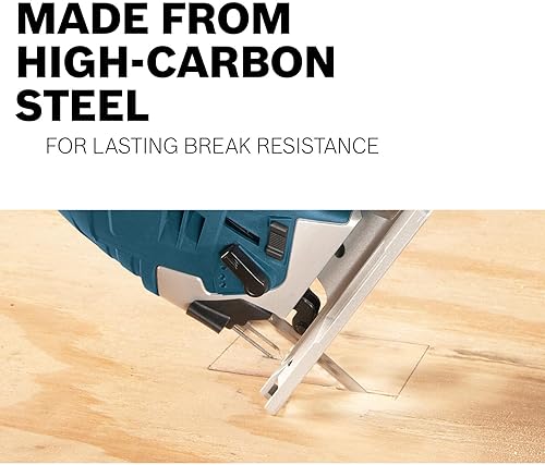 Miniatura 5 de BOSCH T113A3 Paquete de 3 hojas de sierra de calar con mango en T de 4 pulgadas, ideal para aplicaciones en materiales blandos, cartón, cuero,