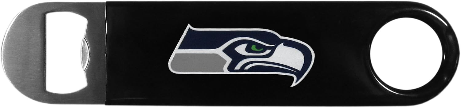 Siskiyou Sports NFL Seattle Seahawks Unisex 2 pc BBQ Set and Bottle Opener, Team Colors, One Size