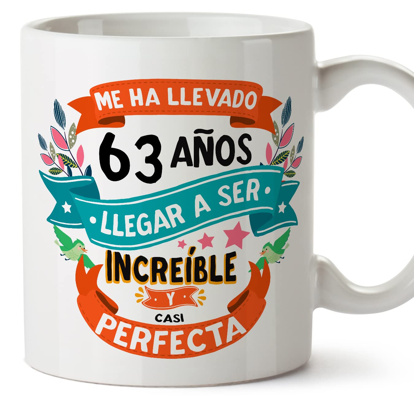 MUGFFINS Taza 80 Cumpleaños - "Me ha llevado 80 años llegar a ser increíble y casi perfecto - Regalos Desayuno Feliz Cumpleaños — view 70