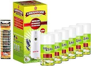 ZIG ZAG Set 1 DIFFUSORE+ 6 RICARICHE 250ML+ BATTERIE