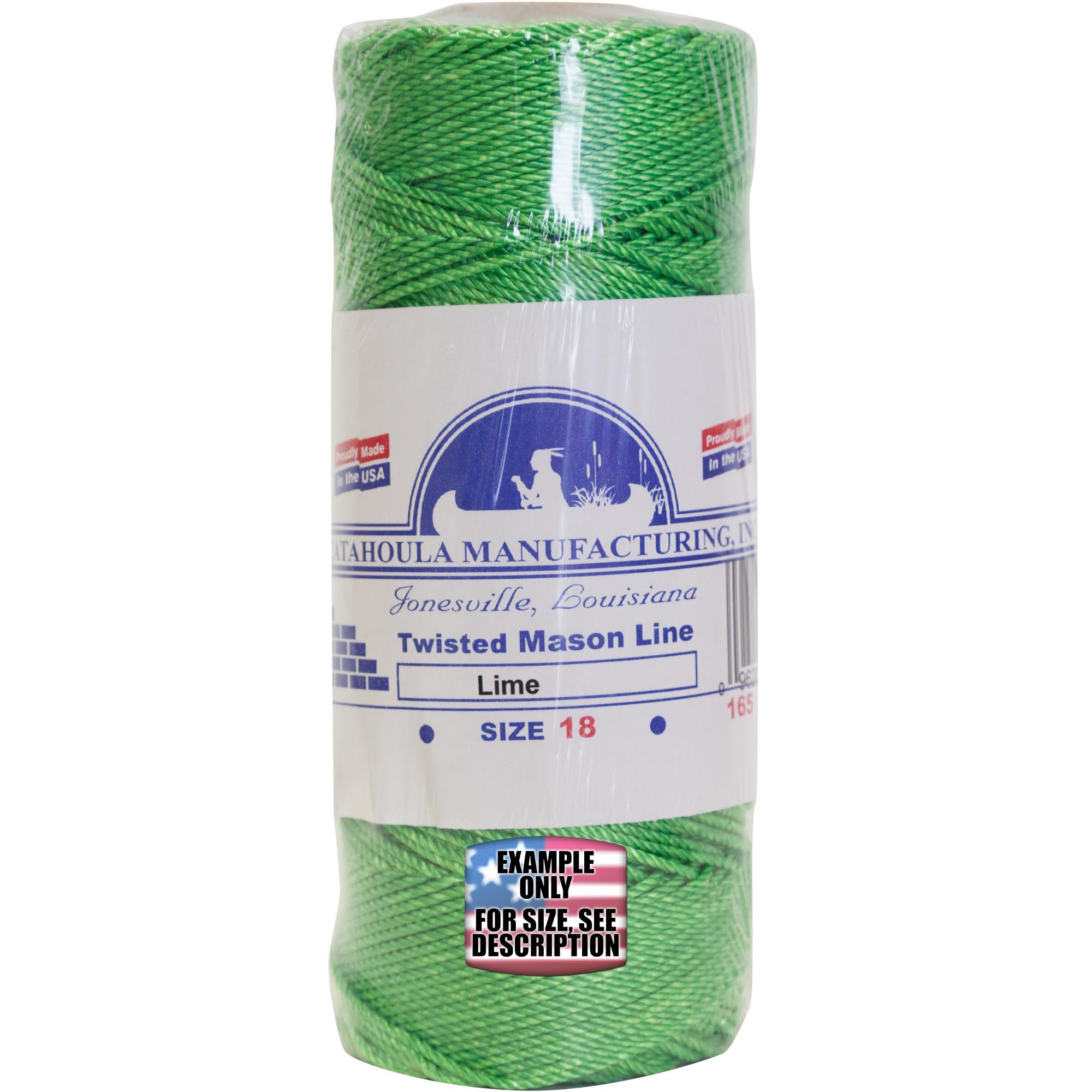 Mason Line, Twisted Nylon. Lime, 500 ft 1-Pack