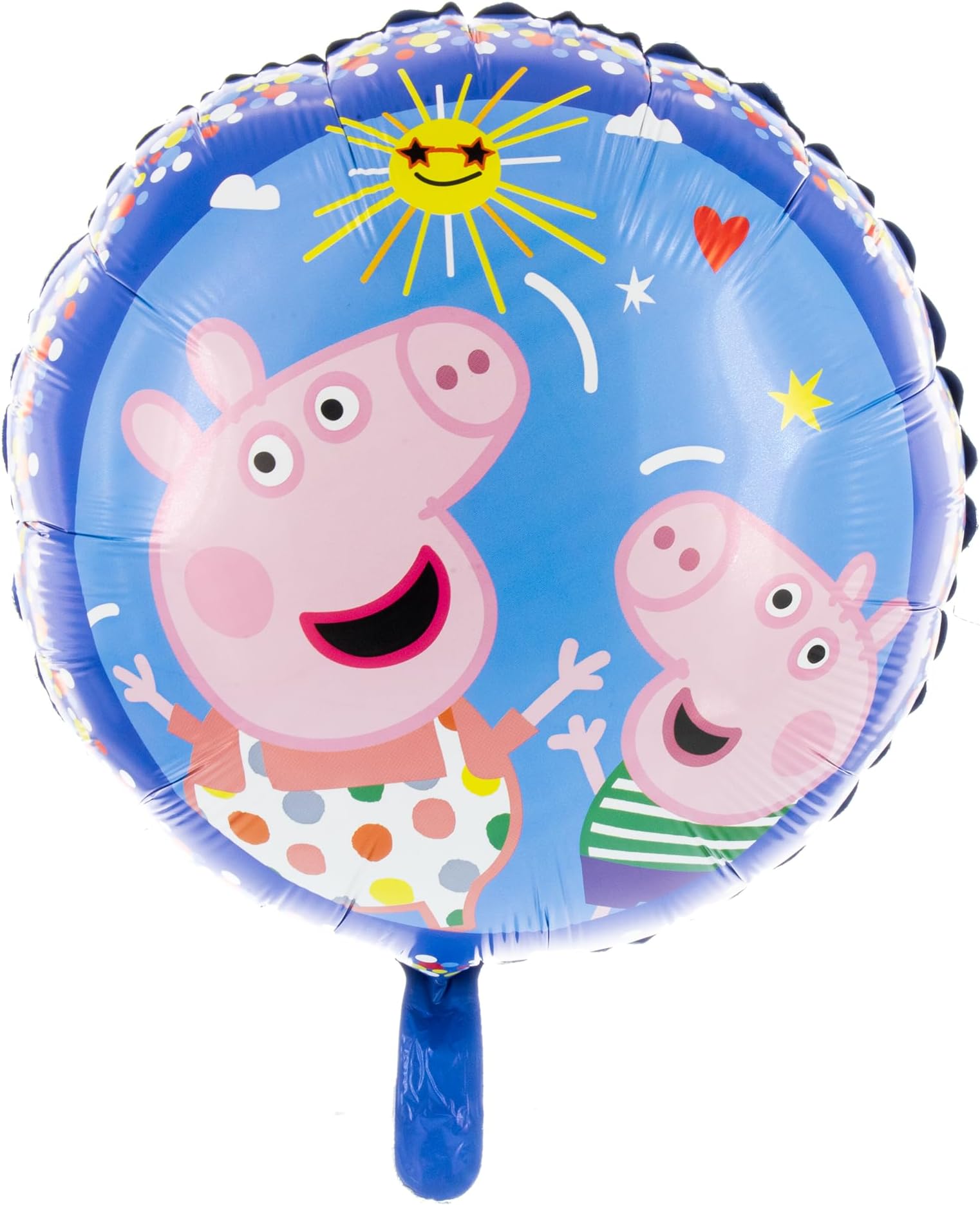 `Peppa Pig' foil balloon, 17.7 inch, colorful, Peppa Pig and George, piggy, helium balloon for children's birthday party