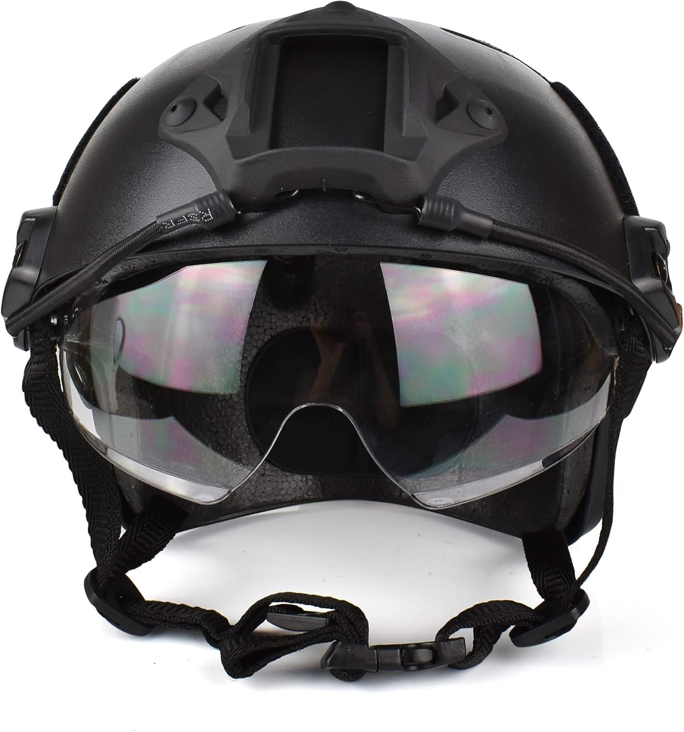 PJ Type Tactical Multifunctional Fast Helmet, Used for Tactical Activities/Air Gun/Paintball/Outdoor Riding, with Sun Protection Goggles Version