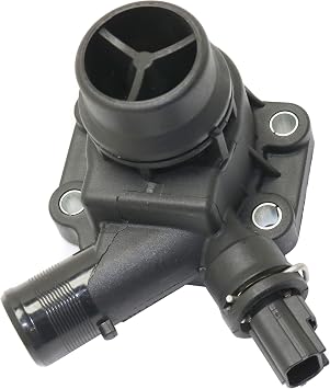 New Aftermarket Thermostat with Housing and Gasket Plastic Compatible with Volvo XC90 2007-2014 / S60 2011-2016 Replaces OE LR006071 31355151 | REPV318007