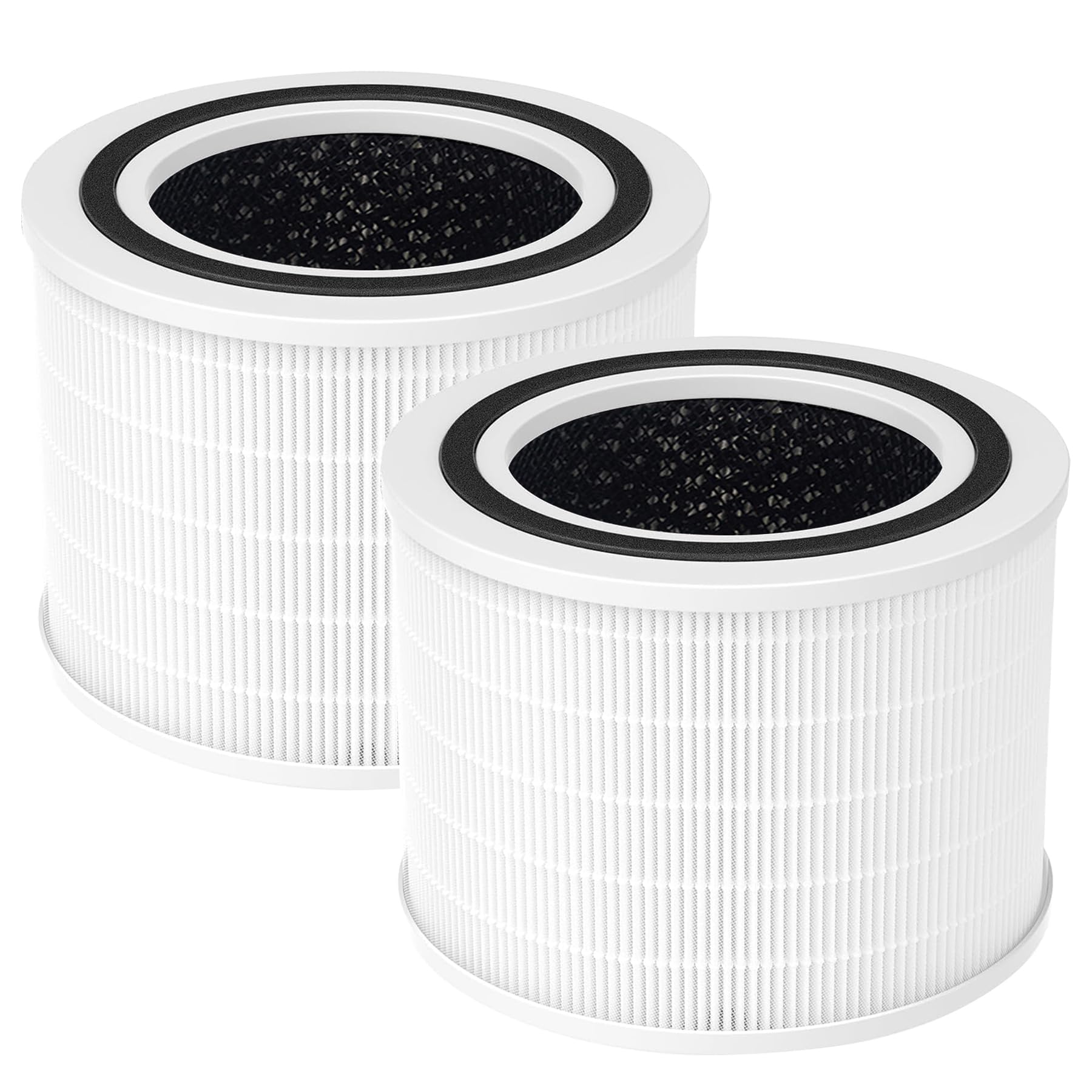 Lot de 2 filtres Core 200S compatibles avec purificateur d'air LEVOIT Core 200S, filtre HEPA 3 en 1, filtre HEPA haute efficacité, filtre de rechange Core 200S-RF, blanc