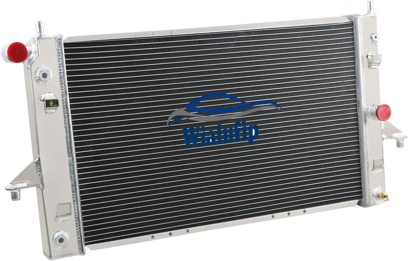 Aluminum Radiator Compatible With 1994-2002 Saturn SC1 SC2 SL SL1 SL2 SW1 SW2 1.9L, Silver