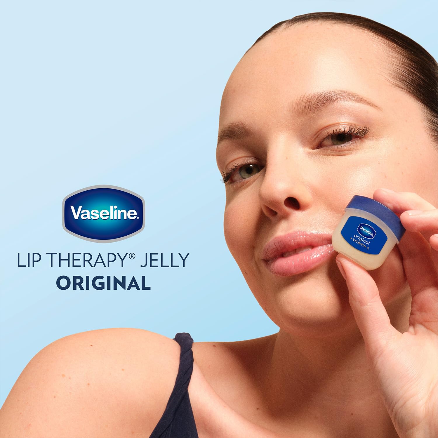 Vaseline Lip Therapy Mini Lip Balm, 0.25 Oz Jars, Pack of 8