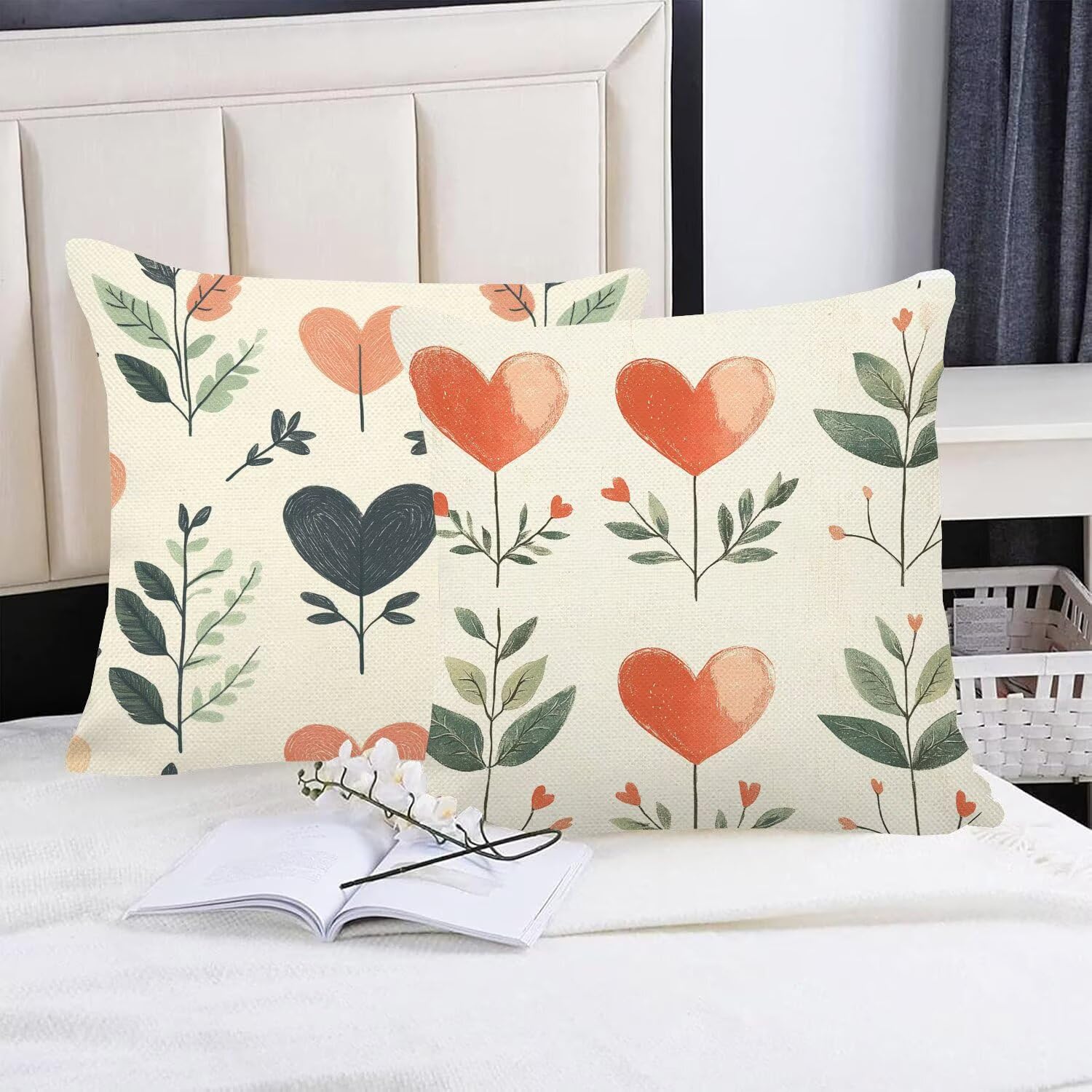 Juego de 4 Fundas Cojines Crema Amar 75 x 75 cm Fundas Cojines, Decoración Moderna Cojin Exterior, para Sofá salón Cama Sillas Decoración, Cuadrado Terciopelo Sofá Cojín Exterior (Sin Almohada) m-428